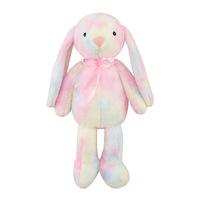 Boneka Kelinci Telinga Lebar Warna-warni, Boneka Kelinci Lucu Lembut, Bantal Teman Nyaman untuk Tidur, Mainan Boneka Plush