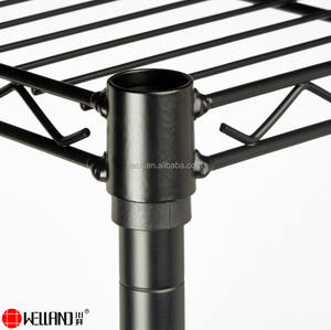 מדפי מתכת מצופים אפוקסי שחור לאחסון, ניקוי אבק, למפעלים וסדנאות, במחיר זול, מיצרן מדפים. - Product Image 6