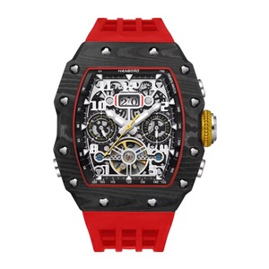 Relojes Mecánicos de Lujo para Hombre, Resistentes al Agua, con Cristal de Zafiro y Correa de Silicona, con Indicador de Fecha - Product Image 6