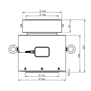 Sıkıştırma gerginlik yük hücresi 100t 200t 300 ton yüksek doğruluk kuvvet test makinesi ağırlık sensörü - Product Image 6