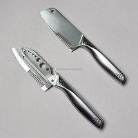 Couteau de cuisine multifonction 6-en-1 en acier inoxydable - Trancheuse à ail, Éplucheur de légumes, Séparateur de feuilles, Écailleur à poisson et Ouvre-bouteille