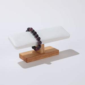 Présentoir à bijoux en suède en gros, support personnalisé en tissu pour comptoir, vitrine, montres, bracelets et joncs - Product Image 3