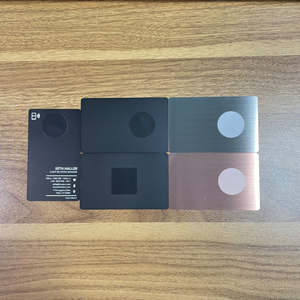 양면 스테인레스 스틸 매트 블랙/브러시 실버/브러시 골드/브러시 로즈 골드 <span class=keywords><strong>NTAG</strong></span> <span class=keywords><strong>213</strong></span>/215/216 빈 <span class=keywords><strong>NFC</strong></span> 금속 카드 - Product Image 2