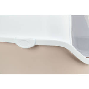 Caja de arena para gatos Vico 40x40x56 cm, color blanco rubor, cerrada con puerta - Product Image 4