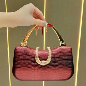 Pu Women Luxury Evening Clutch <b>Bag</b> With Detachable Chain Strap For Wedding Formal Party Occasions - Product Image 2