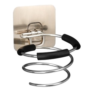 Carbon Steel Rotating Hair Dryer Holder Wall-Mounted No-Drill <b>for</b> Home Salons Dormitories Bathrooms & Showers Wholesale - Product Image 2