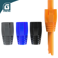 Gcabling - Fundas Protectoras de Goma Gris de PVC de 7,5 mm y 8 mm para Conectores Rj45 CAT5E CAT6 CAT6A