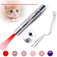 Jouet pour chat rechargeable par USB, bâton de chat avec laser, trois en un, pointeur laser infrarouge, jouet pour chat avec pointeur laser et agitateur