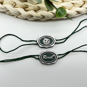 Custom Luxury Round Hangtag Rope Polyester <b>String</b> Product Seal Metal Head Security Seal Hang Tag <b>String</b> for Clothing <b>Bags</b> - Product Image 5
