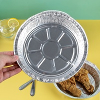 Plat à pâtisserie rond en aluminium de haute qualité avec couvercle pour gâteaux, pains, pâtisseries et cuisson au four
