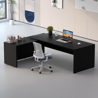 Ensemble de table et de chaises de bureau moderne PDG exécutif, patron, table d'ordinateur, meubles de bureau en gros pour le personnel