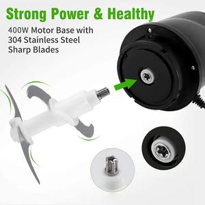 Hachoir Électrique Multifonction 2L pour Viande, Légumes et Aliments – Robot Culinaire, Mixeur, Broyeur, Appareil de Cuisine Domestique - Product Image 3