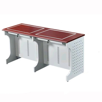 Bureau de salle de classe multimédia Table de moniteur LCD rabattable pour écran retourné Bureau d'ordinateur caché à vendre