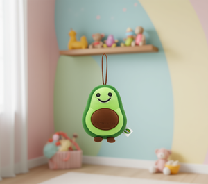 Peluche Whiskers Avocado 12 cm, jouet en peluche doux pour enfants de 2 à 4 ans, porte-clés en peluche unisexe - Product Image 2