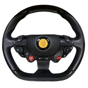 Modification du volant pour Ferrari 488 Spider, mise à niveau de la console centrale, couvre-tableau de bord, garnitures intérieures en fibre de carbone - Product Image 5