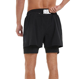 Shorts de sport pour hommes en gros – Respirants, séchage rapide, imprimés, en Spandex/Nylon, taille élastique, style formel taille haute - Product Image 1