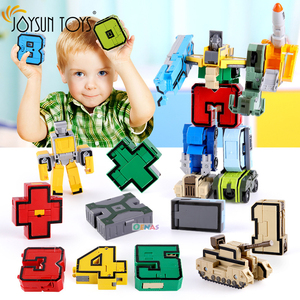 Educativos de montaje de bloques de construcción de la figura de acción deformación Robots número para los niños - Product Image 3