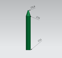 Crayon à Lèvres en Aluminium de 72 Cavités, Poli Miroir, Personnaliser la Taille en Forme de Crayon, Crayons de Cire pour Abeilles, Aluminium et Argent