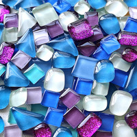 1 kilogramme de poudre de cristal multicolore brillante DIY, pierres sans cristaux, matériaux artisanaux en vrac, jouet en particules.