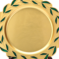 Plaques commémoratives en métal avec logo personnalisé Souvenir aluminium Award rond pour Souvinir Plate Gift