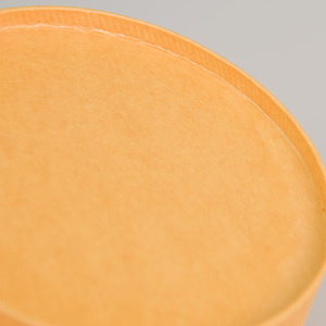 Bol à salade en papier kraft compostable écologique, récipient alimentaire jetable anti-fuite pour salade et soupe avec personnalisation - Product Image 5
