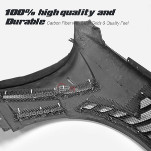 Guardabarros Delantero de Fibra de Carbono con Ventilación Delantera Tipo ATTK de Lujo para Infiniti G37 Coupé EPR (con Ventilación Superior) - Fácil Instalación para 2012-2021 - Product Image 5