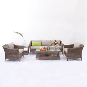 5 Pieces Wicker Garden Outdoor Restaurant Furniture China Outdoor Garden Set Sofa Set