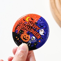 Broche bouton Halloween en étain, motifs mignons Citrouille, Squelette, Fantôme, Momie, Vampire, vente en gros en vrac, en stock, pour cadeaux de fête