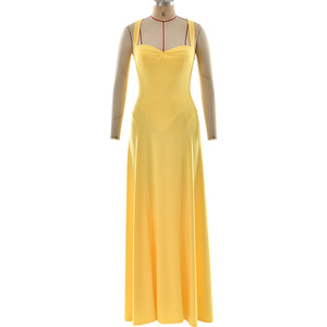 Vestido de Noche Largo con Escote Corazón, Tirantes Finos, Cintura Natural, Corte Entallado, Elegante para Banquetes y Fiestas - Product Image 5