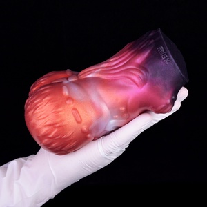 ของเล่นทางเพศรูปทรงม้าสีสันสดใสเหมือนจริงสำหรับผู้ชาย ถ้วยช่วยสำเร็จความใคร่ชาย ผลิตภัณฑ์สำหรับผู้ใหญ่ทำจากซิลิโคน - Product Image 1
