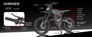 Moto tout-terrain GT600 7500W 72V 30AH Vitesse 80 km/h - Product Image 4