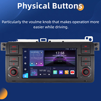 Autoradio GPS tactile 2 DIN Linux avec Carplay et Android Auto pour BMW Série 3 E46 1999-2006, montage sur tableau de bord, garantie 1 an
