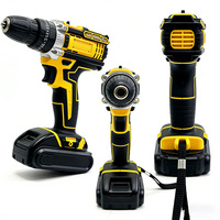 Perceuse sans fil, visseuse à chocs, tournevis électrique, perceuse électrique rechargeable, ensemble de perceuses, batterie au lithium, perceuse à main, bricolage à domicile, travail du bois