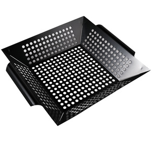 Parrilla Cuadrada de Acero Inoxidable Antiadherente para Barbacoa, Uso en Interiores y Exteriores, para Verduras y Frutas, HX-MCB0026 - Product Image 1