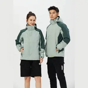 Removable Waterproof Jacket Polar fleece Coat Clothes 100% Polyester Winter Windproof Warm Men's Thick Outdoor Jackets