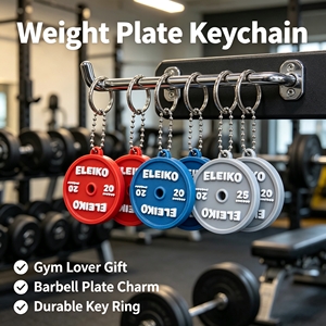 Mini haltère porte-clés, pendentif disque de musculation, accessoire de fitness créatif, cadeau pour les amateurs de gym - Product Image 4