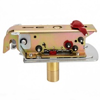 Kunci Pintu Listrik Komersial DC12V Silinder Ganda Hook Deadbolt untuk Kayu - Silinder Terpasang - Tombol Internal - Baut Hook Berputar