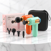 Mini pistolet de massage sans fil, 6 niveaux de vitesse, appareil de relaxation corporelle portable, masseur rechargeable