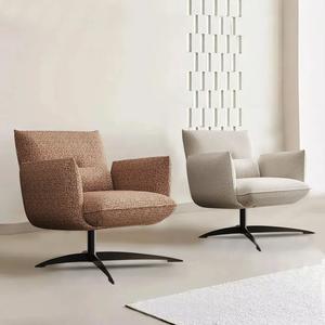Fauteuil pivotant moderne et minimaliste pour salon, design haut de gamme, confortable - Product Image 3