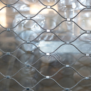 Filet en corde tressée en acier inoxydable à trous personnalisés, flexible, pour la protection des animaux, cages à oiseaux, volière - Product Image 4