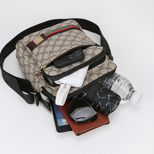 À la mode ND <span class=keywords><strong>marque</strong></span> hommes sac à bandoulière PU Vertical décontracté Simple sac à main multicouche affaires tout match étanche toutes les saisons - Product Image 4