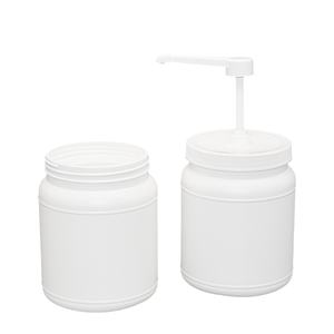 Récipient de ketchup en plastique HDPE 1250ml pompe bouteille distributeur de sirop <span class=keywords><strong>Monin</strong></span> Sauce pompe pour cuisine emballage alimentaire - Product Image 1