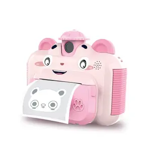 1080p HD 미니 카메라 게임 아이 재미 사진 인스턴트 컬러 카메라 필름 셀카 장난감 디지털 어린이 인쇄 카메라