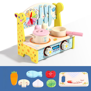Meilleur prix cerf pour enfants multi-fonctionnel kitchenette Juguetes nourriture légumes vaisselle semblant jouets pour enfants garçons filles CE - Product Image 6