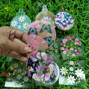 Pegatinas UV DTF de Flores Osmo, Calcomanías de Flores, Adornos Navideños, Calcomanías Redondas de 2.75 Pulgadas, Calcomanías Pequeñas - Product Image 6