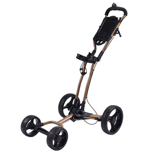 รถเข็นกอล์ฟพับได้ GAMEN GOLF รุ่น GM-PT001 โครงอะลูมิเนียมน้ำหนักเบา 4 ล้อ พร้อมที่ใส่ร่ม รับน้ำหนักได้ 30 กก. - Product Image 5