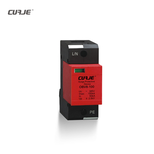Dispositivo <span class=keywords><strong>de</strong></span> Protección Contra Sobretensiones CUAJE 100kA 4P SPD, Supresores <span class=keywords><strong>de</strong></span> Picos <span class=keywords><strong>de</strong></span> Voltaje <span class=keywords><strong>Tipo</strong></span> T1+T2, Material MOV, 320-440V, Estándar IEC61643-1 - Product Image 3
