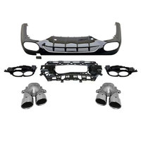 Diffuseur d'échappement de haute qualité pour Mercedes-Benz Classe E W214, mise à niveau E53 AMG, noir argenté, style E53, diffuseur de pare-chocs 2024-2025