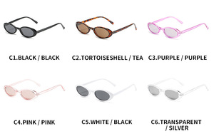Lunettes de soleil ovales <span class=keywords><strong>tendance</strong></span> 2026 pour femmes et hommes, monture étroite vintage <span class=keywords><strong>écaille</strong></span> de tortue, protection UV400 - Product Image 6