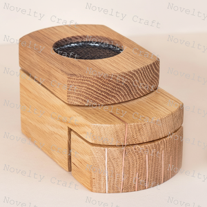 Couvercles de sécurité pour brûleur d'encens en bois de luxe faits à la main petit cadeau de nacre magnétique incrusté de coquille de Bakhoor pour usage promotionnel - Product Image 1